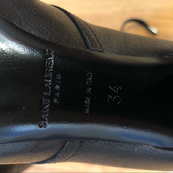 NEW Authentic Saint Laurent LouLou LaceUp Booties - Picture 5 of 7